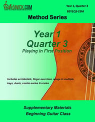 Bill Swick's Beginning Guitar Class Method - Quarter Three Guitar and Fretted sheet music cover Thumbnail